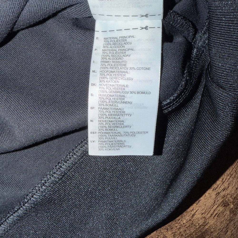 Adidas Originals Mens XL Black 1/4 Zip Funnelneck Trefoil Pullover - Picture 5 of 6